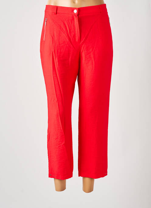 Pantalon trei sferturi roșu CHRISTINE LAURE femeie