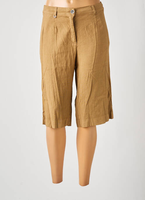 Pantalon trei sferturi maro EAST DRIVE femeie