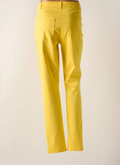 Pantalon slim galben PAUSE CAFE femeie