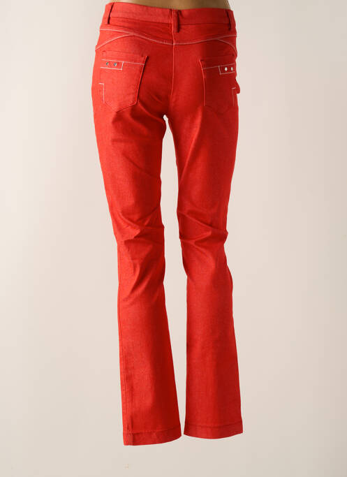 Pantalon drept roșu CHRISTINE LAURE femeie