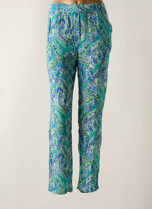 Pantalon drept albastru JULIE GUERLANDE femeie