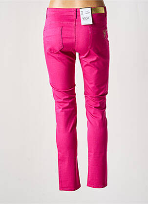 Pantalon slim talie joasă talie joasă roz EAST DRIVE femeie