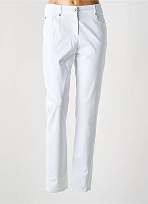 Pantalon slim alb PAUSE CAFE femeie