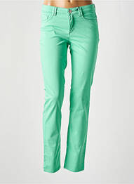 Pantalon slim talie joasă talie joasă verde STARK femeie