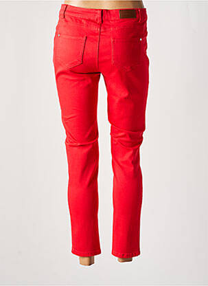 Pantalon 7/8 elasticitate talie joasă roșu C'EST BEAU LA VIE femeie