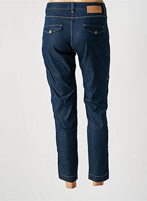 Pantalon 7/8 buzunare talie joasă albastru EVA KAYAN femeie