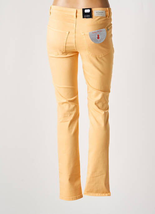 Blugi cu croială slim talie joasă talie joasă portocaliu STARK femme