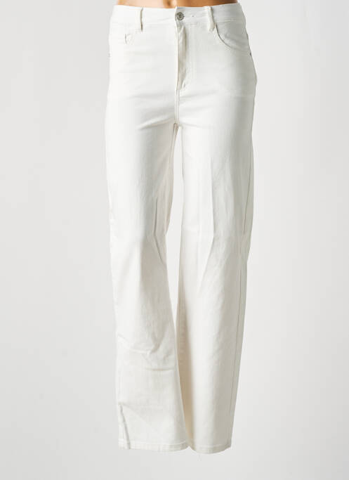 Blugi cu croială largă bej C'EST BEAU LA VIE femeie