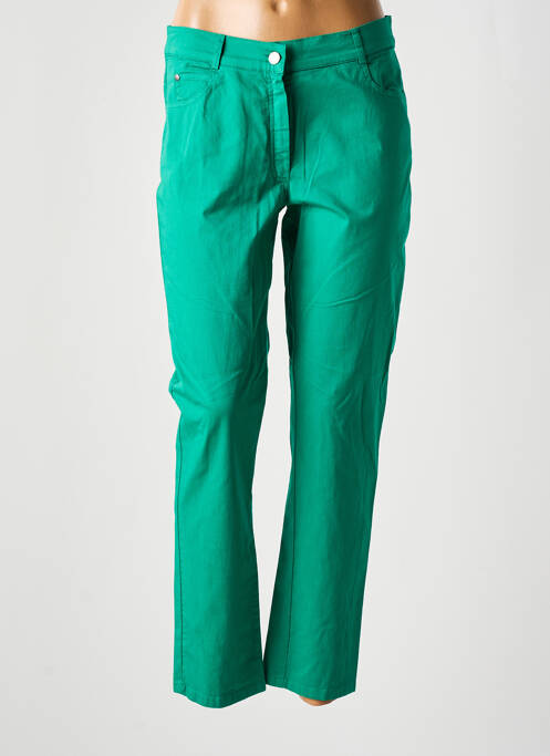 Pantalon slim verde FRANCE RIVOIRE femeie
