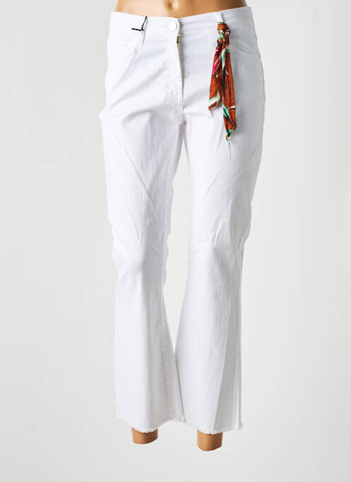 Blugi bootcut alb EAST DRIVE femeie