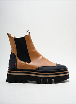Botine/ghete material neted toc de 4 la 6 cm maro LLOYD femeie