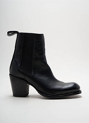 Botine/ghete material neted toc de 4 la 6 cm negru MEXICANA femeie