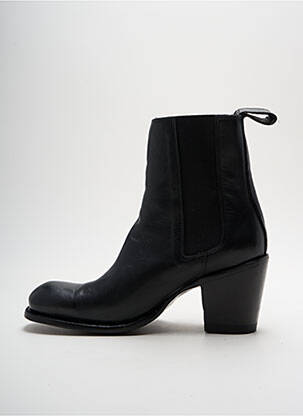 Botine/ghete material neted toc de 4 la 6 cm negru MEXICANA femeie