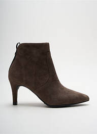 Botine/ghete vârf ascuțit toc de 4 la 6 cm gri ROSEMETAL femeie