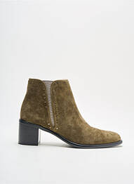Botine/ghete vârf rotund toc de 4 la 6 cm verde ADIGE femme