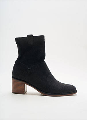 Botine/ghete vârf rotund toc de 4 la 6 cm negru ADIGE femeie
