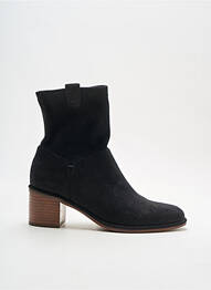 Botine/ghete vârf rotund toc de 4 la 6 cm negru ADIGE femme
