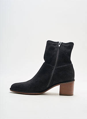 Botine/ghete vârf rotund toc de 4 la 6 cm negru ADIGE femeie
