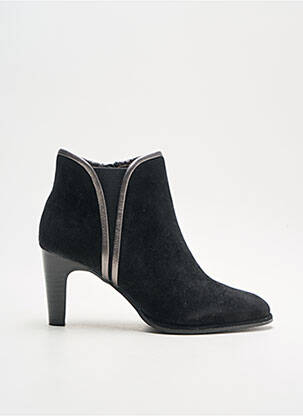 Botine/ghete vârf rotund toc de 4 la 6 cm negru ADIGE femeie
