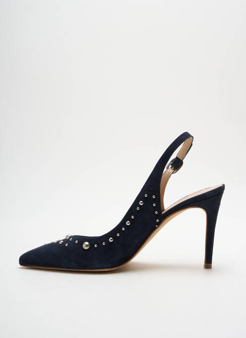 Pantofi cu toc albastru ANAKI femeie