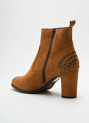 Botine/ghete nubuc toc de 4 la 6 cm maro XAVIER DANAUD femeie