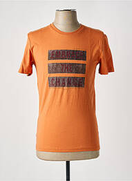 Tricou croială cambrată mâneci scurte portocaliu EMPEROR APPAREL bărbat