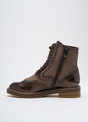 Botine/ghete material neted toc plat până la 3 cm maro MARCO TOZZI femeie