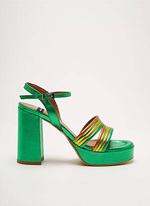 Sandale/Pantofi decupați verde ANGEL ALARCON femeie