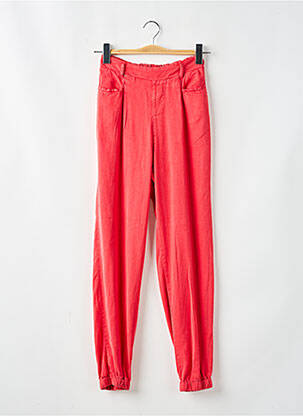 Pantalon drept talie elastică roz TIFFOSI femeie