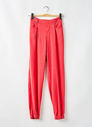 Pantalon drept talie elastică roz TIFFOSI femme