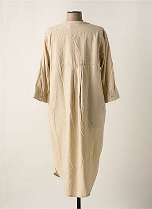 Rochie midi mâneci 3/4 mâneci 3/4 bej B.YOUNG femeie