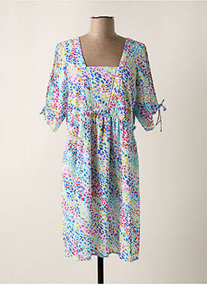 Rochie midi croială fluidă mâneci 3/4 albastru MOLLY BRACKEN femeie