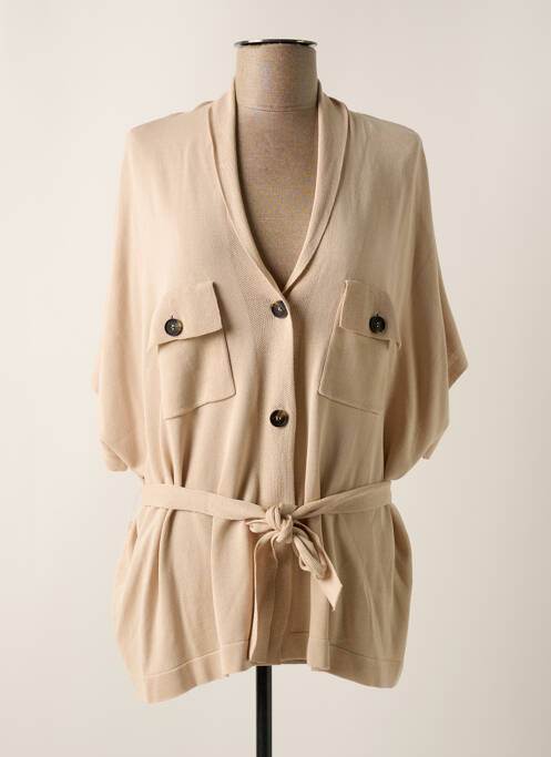 Vestă cu mâneci scurte bej TIFFOSI femeie