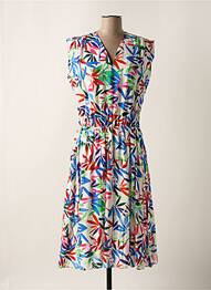 Rochie midi imprimeu floral mâneci scurte alb MOLLY BRACKEN femeie