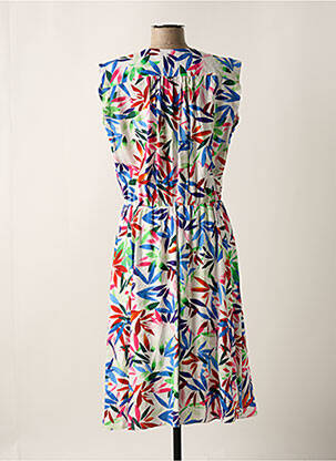 Rochie midi imprimeu floral mâneci scurte alb MOLLY BRACKEN femeie