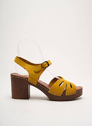 Sandale/Pantofi decupați galben ELUE PAR NOUS femeie