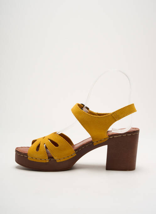 Sandale/Pantofi decupați galben ELUE PAR NOUS femeie