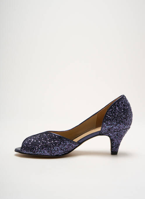 Pantofi cu toc albastru QOO TUM femeie