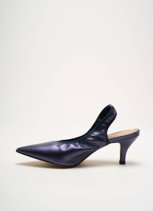 Pantofi cu toc albastru QOO TUM femeie