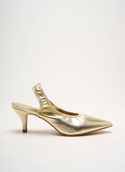 Pantofi cu toc auriu QOO TUM femeie