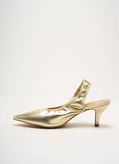 Pantofi cu toc auriu QOO TUM femeie