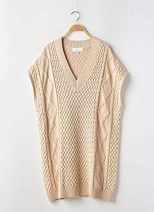 Rochie pulover bej L'ACADEMIE femeie