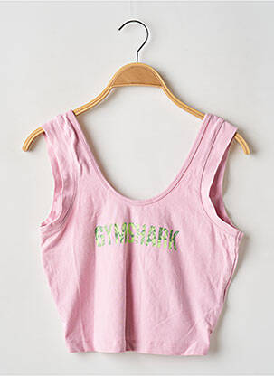 Maiou serigrafie fără mâneci roz GYMSHARK femeie