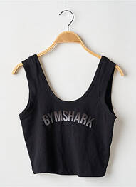 Maiou serigrafie fără mâneci negru GYMSHARK femeie