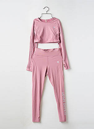 Set pantaloni mâneci lungi roz OCEANS APART femeie