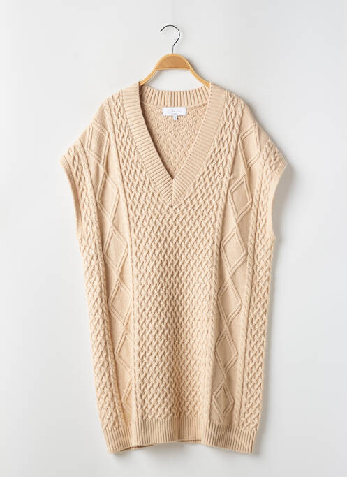 Rochie pulover bej L'ACADEMIE femeie