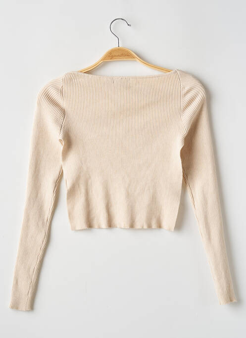 Vestă cu mâneci lungi bej NASTY GAL femeie