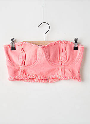 Top croială cambrată fără mâneci roz PRETTY LITTLE THING femeie