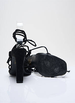 Sandale/pantofi decupați vârf deschis toc de 7 la 9 cm negru BOOHOO femeie