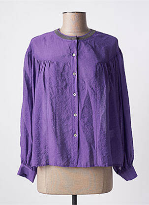 Cămașă mâneci lungi mâneci lungi violet SEE U SOON femeie